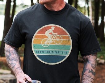 Gravel Bike Shirt Cycling Gift for Dad Road Bike Tee Cycling Tshirt Comfort Colors Gravel Bicycle Shirt Bikepacking Gift for Him Biking