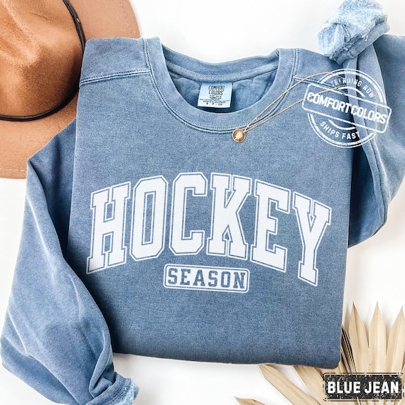 Hockey Sweatshirt Comfort Colors Hockey Mom Gameday Sweatshirt Hockey Gift Hockey Crewneck Hockey Lover Gift Hockey Season Hockey Sweater