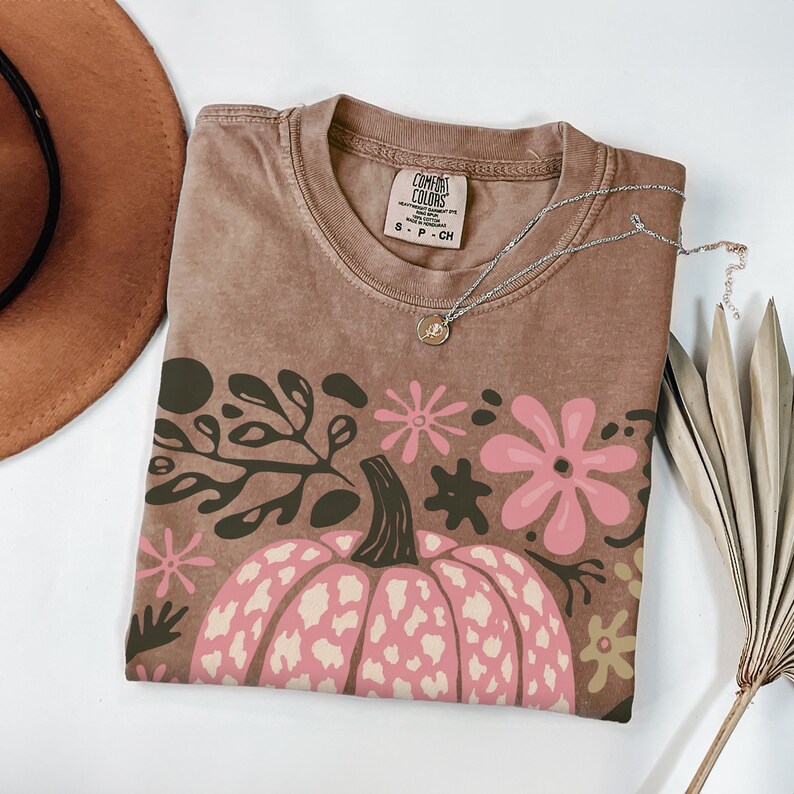 Pumpkin Shirt Womens Pumpkin Brown Espresso Comfort Colors Fall Aesthetic Tee