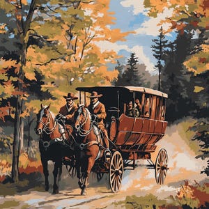 Coach Cowboy Dipingi con i numeri per adulti stile vintage arte murale fai da te arredamento per la casa regalo per lei