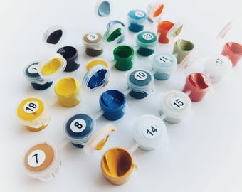 Juego de pintura acrílica adicional: Colores de recarga para tu kit de pintura