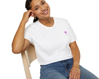 Pink Stickman Unisex Oversized T-Shirt, 100 % Soft Style Cotton with Crew Neck