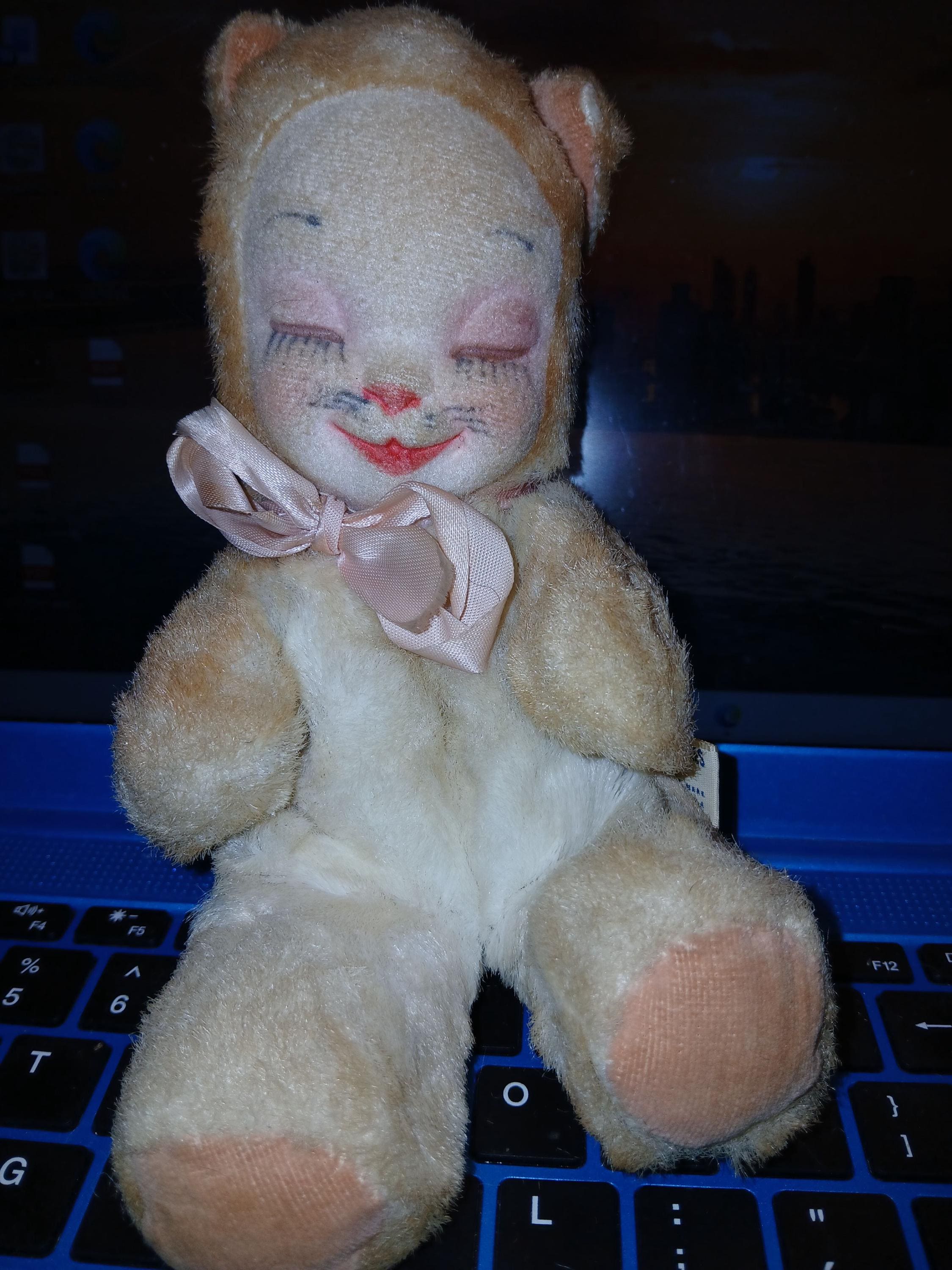 Rubber Face Cat Doll - Etsy