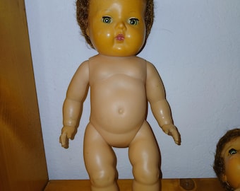 American Character "Tiny Tears" doll, likely from the 1950s or 1960s.