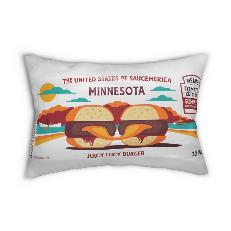Minnesota Heinz Tomato Ketchup Pillow USA Culinary Pillow Etsy