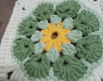 African flower granny square pattern - African flower - afgan flower granny square