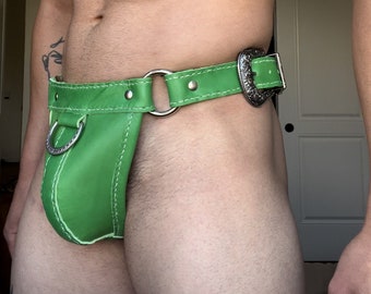 Green Thong (32-34 waist)