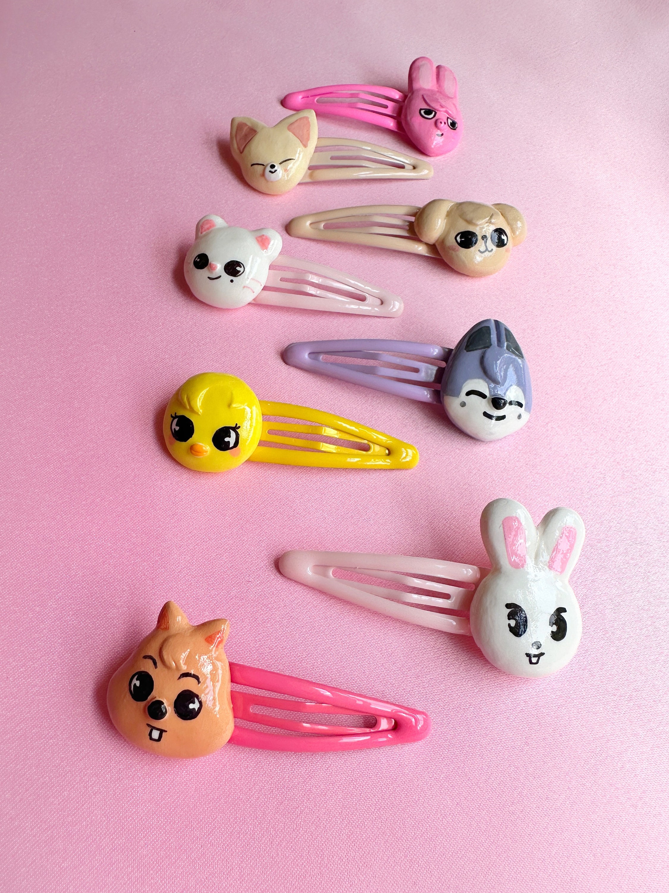 アイドル Stray Kids MINI HAIR CLIP ALL TYPES SET Stray Kids - Mini Hair Clip ['JYP JAPAN POP-UP Store 2025