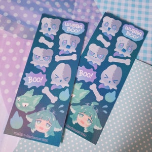 ¡Wubbaboo! Honkai: Hoja de pegatinas Star Rail Holo Deco (con HuoHuo y cola)