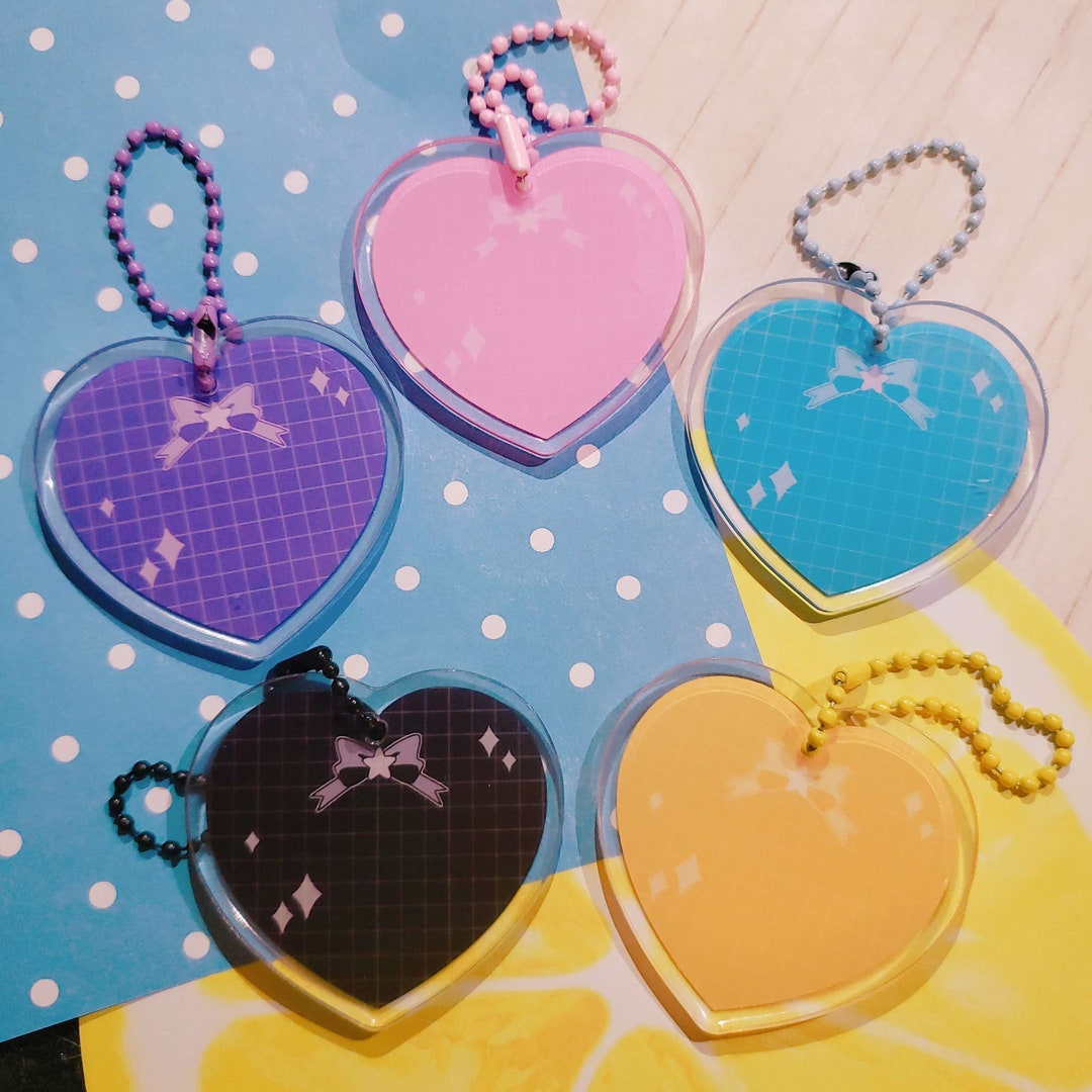 Heart DIY Deco Keychain Base - Etsy