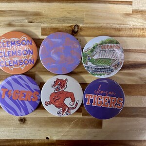 Clemson Tigers Buttons