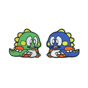 Parche bordado Pixel Dragon, lindo aplique para planchar/coser para amantes de los juegos retro