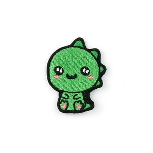Kawaii Dragon Embroidered Patch, Cute Iron-On/Sew-On Applique for Clothes