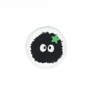 Kawaii Fluff Embroidered Patch, Cute Iron-On/Sew-On Applique for Clothes