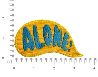 Alone SpongeBob appliqué embroidered patch