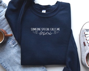 Sweet gift for grandma, gift for grandparent, Mimi sweater, sweatshirt for Mimi, sweatshirt for grandparent.