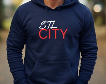 Sporty hoodie for soccer fan, gift for St. Louis soccer fan, sweatshirt for STL fan, sweater for STL soccer fan, city soccer hoodie