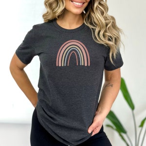Rainbow shirt, happy tee, boho rainbow, cute shirt, gift for friend, LGBTQ, pride shirt, sweet rainbow shirt