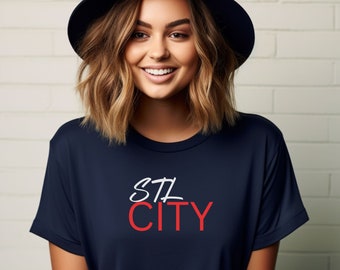 Cute shirt for St. Louis soccer fans, gift for STL fan, city fan, soccer tee shirt, STL sports fan shirt
