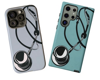 Stethoscope Phone Case, Doctor Phone Case, Nurse Phone Case, Gift for Nurse, iphone 15, Samsung 23, Nurse Case, Doctor Case, Doctor Phone