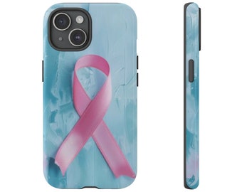 Pink Ribbon Phone Case, Breast Cancer Awareness Phone Case, Cancer Survivor Phone Case, Iphone, Samsung, Ribbon Phone Case, Cancer Support