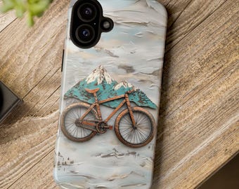Telefoonhoes fiets, stevige hoes mountainbike, telefoonhoes fietsavontuur, cadeau fietsliefhebber, beschermende smartphonehoes, telefoonhoes reiziger