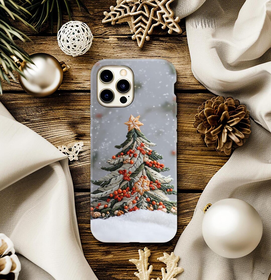 Christmas Phone Case, Christmas Tree Phone Case, Winter Phone Case