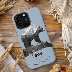 Tribute Case Grizzly Bear 399 Phone Case, Wildlife Lover Gift, Protective Phone Cover, Bear Enthusiast Tech Accessories, Animal Theme Phone