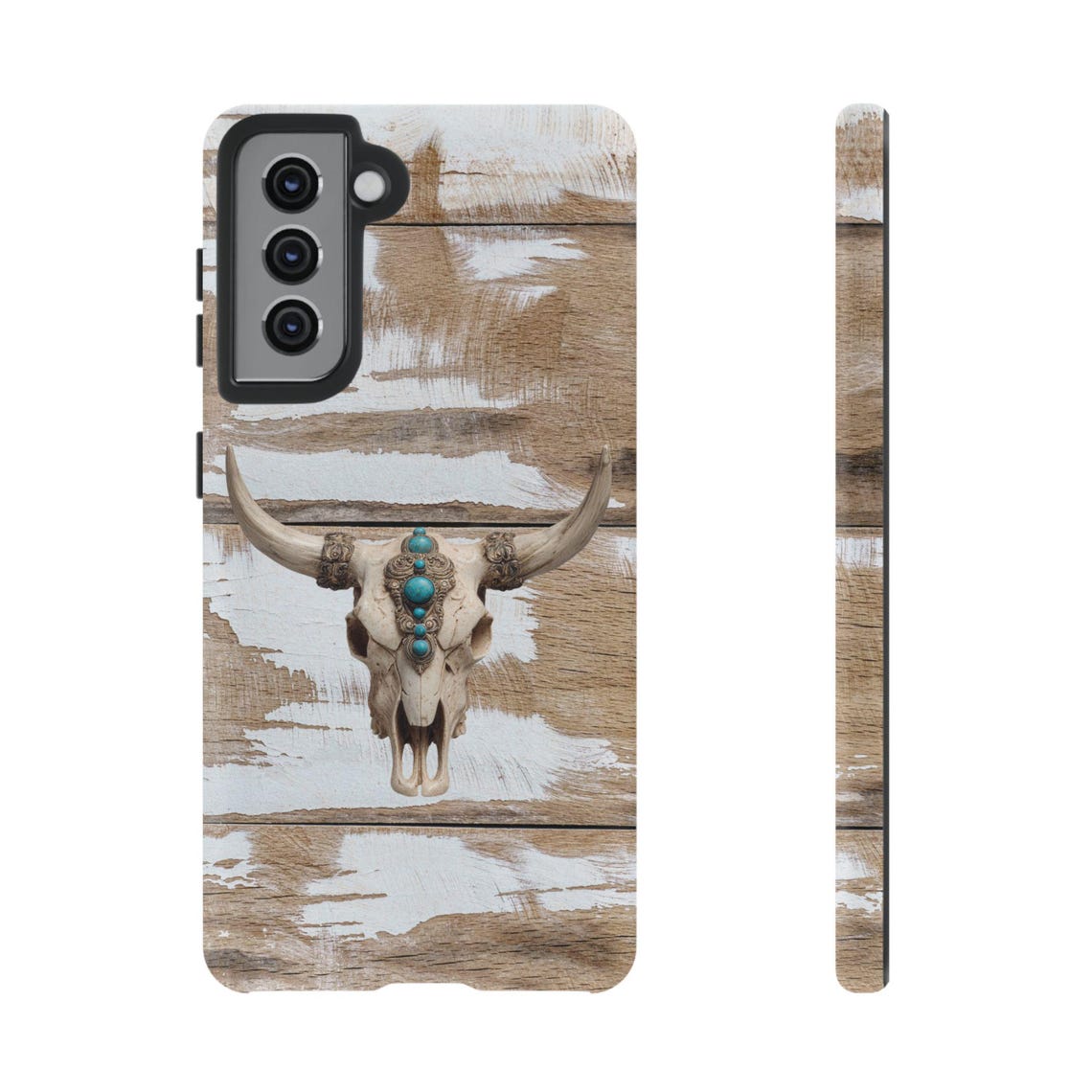 Tough Cases, Bull Skull Phone Case, Western Cowboy Cover, Turquoise ...