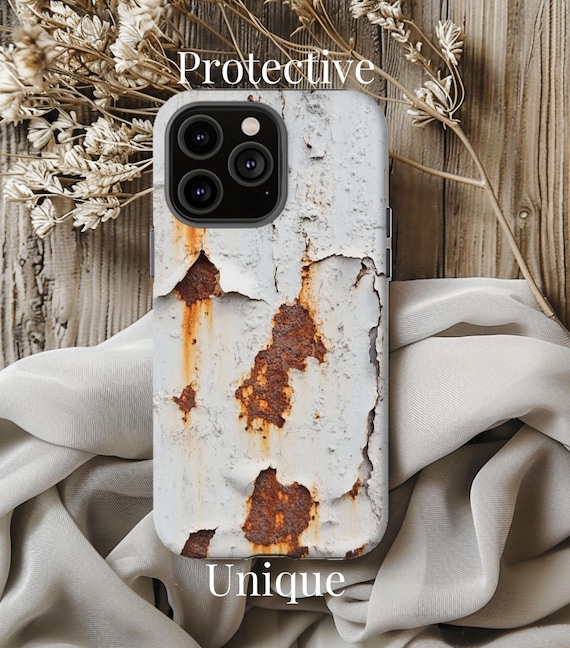 Phone Case, Realistic White Rusted Metal 3D Look, Industrial Style, Heavy Duty Cover, Unique Gift Idea, Protective Shell, Metal Like - Etsy Phone Case, Realistic White Rusted Metal 3D Look, Industrial Style, Heavy Duty Cover, Unique Gift Idea, Protective Shell, Metal Like - Etsy