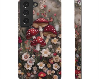 Cottagecore Phone Case, Mystical Mushroom Phone Case, Mushroom Phone Case, Botanical Phone Case, Mushroom Phone Case, Iphone, Samsung