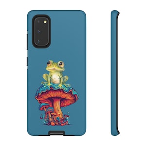 Frog and Mushroom Phone Case, Frog Phone Case, Mushroom Phone Case, Goblincore Phone Case, Cute Frog Phone Case, Iphone, Samsung Cottagecore
