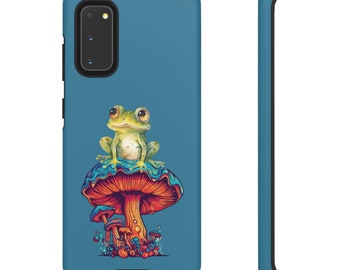 Kikker en Paddestoel Telefoonhoesje, Kikker Telefoonhoesje, Paddestoel Telefoonhoesje, Goblincore Telefoonhoesje, Schattige Kikker Telefoonhoesje, Iphone, Samsung Cottagecore