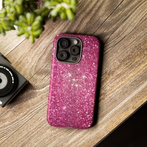 Pink Glitter Case, Glittery Phone Case, Bling Case, Glitter Looking Case, Glitter, Iphone 15 Case, Samsung Case 24