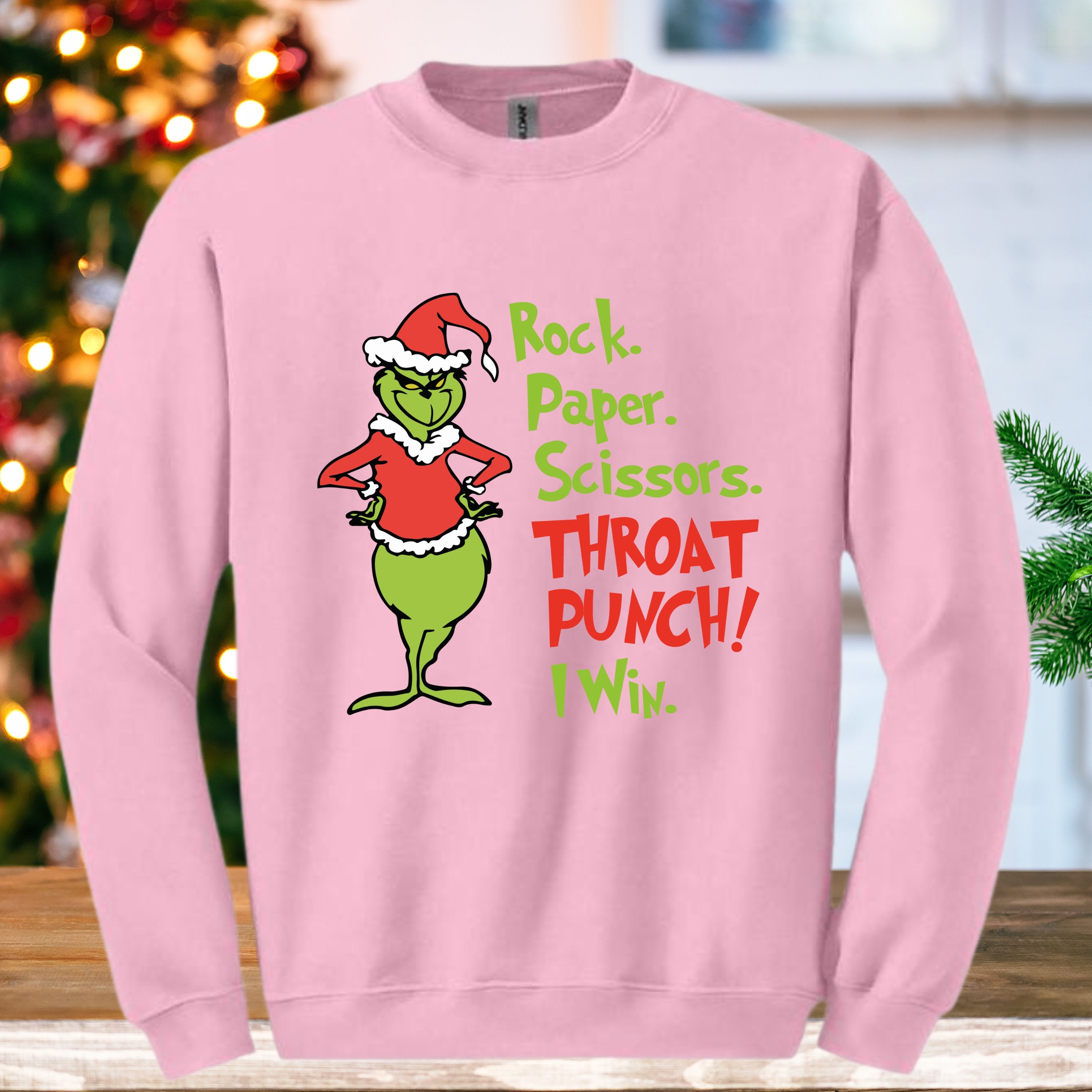 Sweat-shirt Merry Grinchmas - Grinch Noël - Coupe Classique, Col Tissé, 241 G - 10