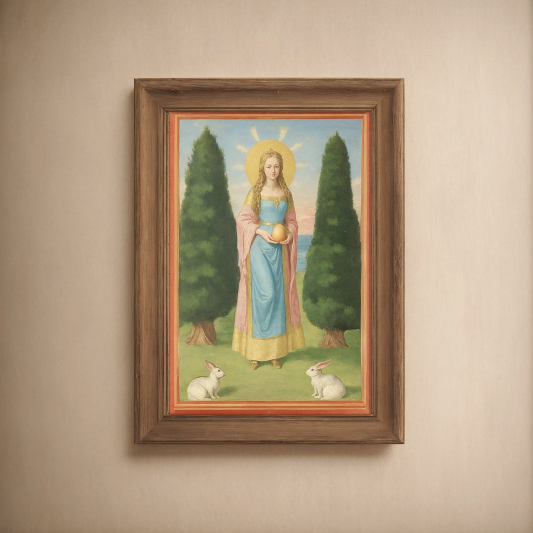 Ostara - Traditional Painting Goddess of Easter/ Eostre, With Classical ...