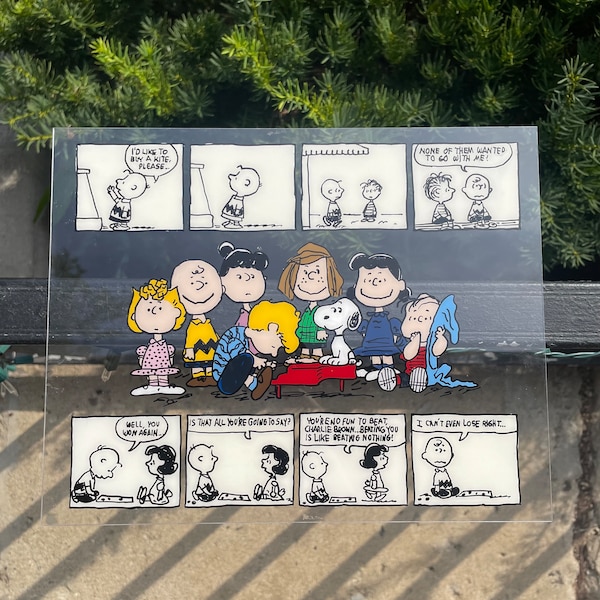 Custom cartoon or comic plexiglass painting - 8x10