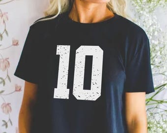 Custom Jersey Number Comfort Colors® Crop Top, Jersey Number Shirt, Game Day Crop Top, Custom Football Shirt, Kids Team Shirt, Baseball Mom