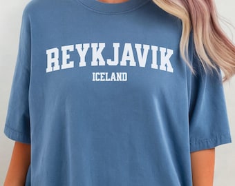 Reykjavik Iceland Comfort Colors® Unisex Shirt, Reykjavik Iceland Shirt, Reykjavik T-Shirt, Reykjavik Iceland Gift, Iceland Trip Shirt