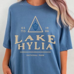 Lake Hylia National Park Comfort Colors Unisex T-Shirt, Video Game Inspired Shirt - Multiple Colors