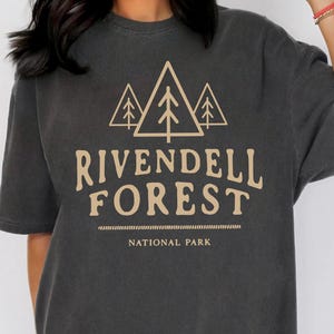 Rivendell Forest National Park Comfort Colors Unisex Shirt, Fantasy Book Lover Shirt, Book Reading Gifts, Bookcore Shirt - Multiple Colors