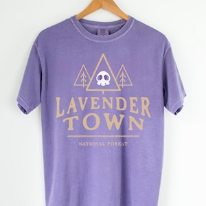 Lavender Town National Forest Inspired Comfort Colors Unisex T-Shirt and Sweatshirt - Multiple Colors