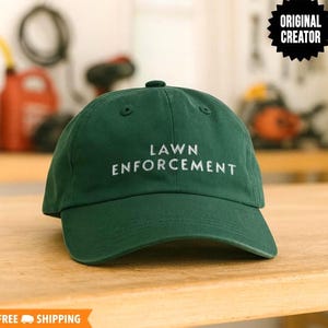 Casquette de baseball réglable brodée des forces de l'ordre, chapeau de papa, cadeaux de tondeuse à gazon, cadeau pour papa, chapeau de tonte de pelouse drôle, chapeau drôle pour homme