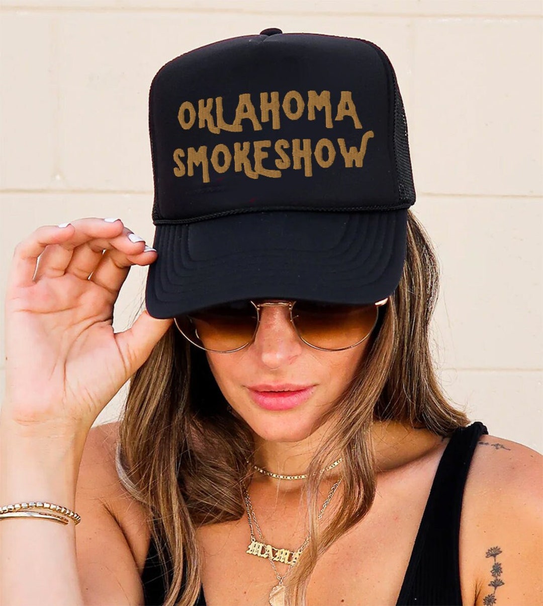 Oklahoma Smokeshow Embroidered Adjustable Foam Trucker Hat, Cowgirl Hat,  Country Girl Hat, Oklahoma Hat - Etsy