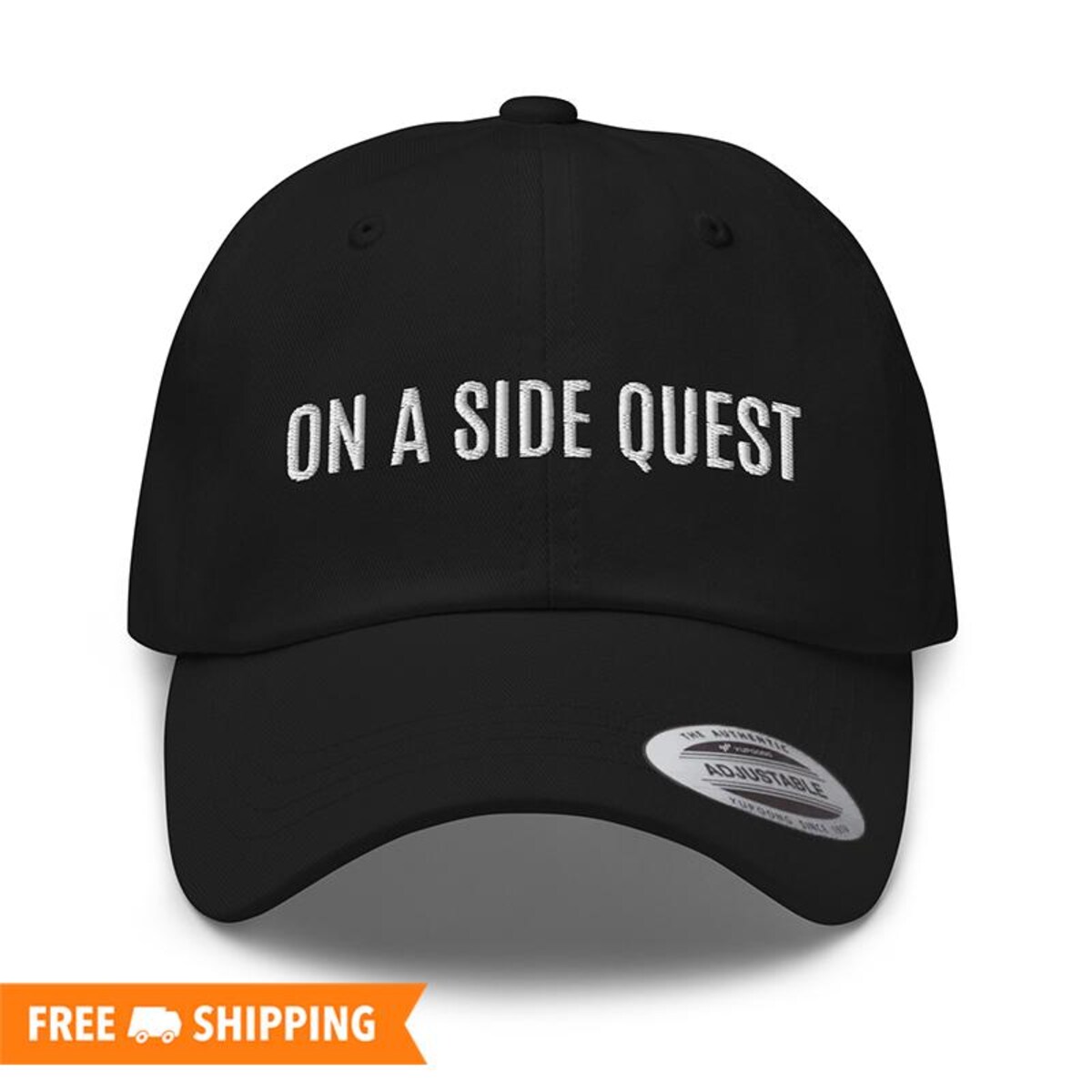 On A Side Quest Embroidered Adjustable Relaxed Fit Baseball Cap Dad Hat, Video Game Hat, Gamer Hat, DND Hat, D&D Hat, Dungeon Master Hat - Etsy