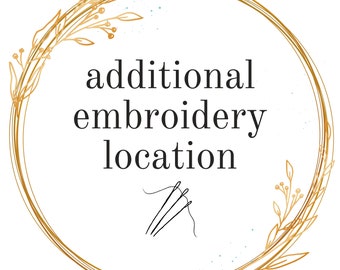 Additional Embroidery, 3D Puff, Unlimited Color, and DTF Placement Location for One Product