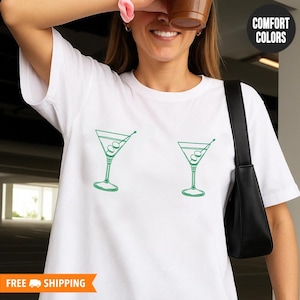 Dirty Martini Nips Comfort Colors Shirt, Dirty Martini Tee, Dirty Martini Shirt, Filthy Martini, Dirty Martini Gift, Extra Olives, Tini Time