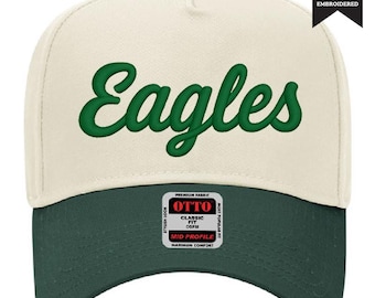 Team Mascot 3D Puff Embroidered Dual Tone Snapback Hat, Team Trucker Hat for Women, Game Day Hat, Embroidered College Sports Team Hat