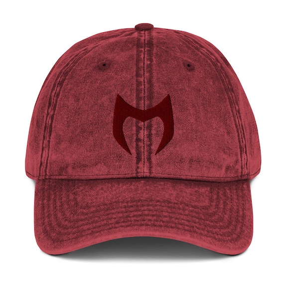 theredthread S logo cap scarlet wh×gry Scarlet Witch Headpiece Minimal Embroidered Adjustable