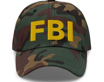 New FBI Police Army SWAT Baseball Cap - Adjustable Embroidery Design